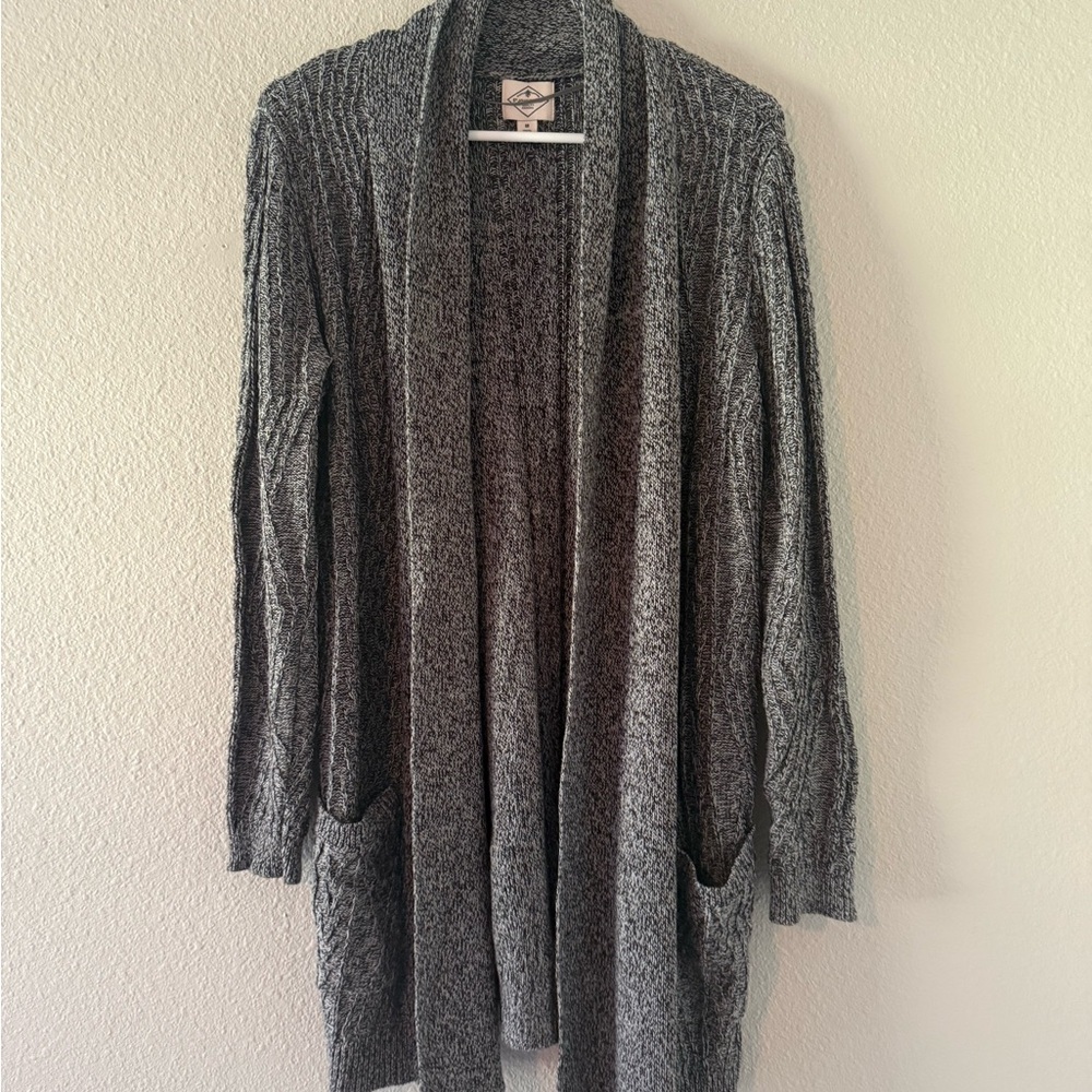 St. John's Bay Charcoal Knit Cardigan